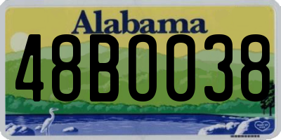 AL license plate 48BO038