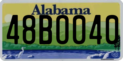 AL license plate 48BO040