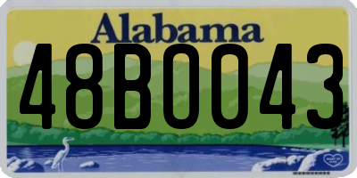 AL license plate 48BO043
