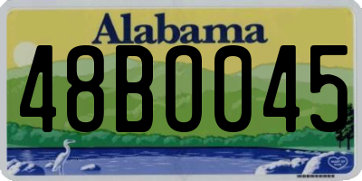 AL license plate 48BO045