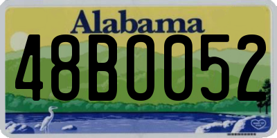 AL license plate 48BO052