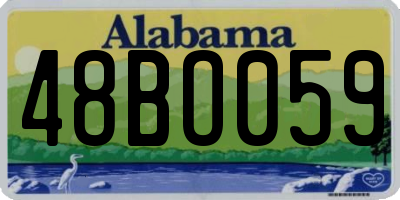AL license plate 48BO059