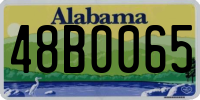 AL license plate 48BO065