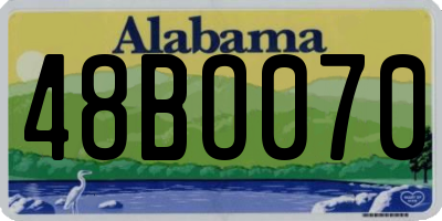 AL license plate 48BO070