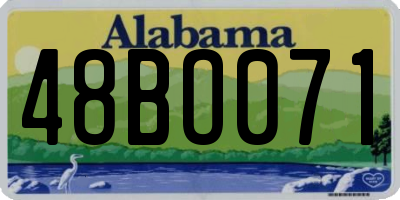 AL license plate 48BO071