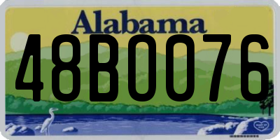 AL license plate 48BO076