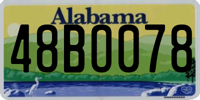 AL license plate 48BO078