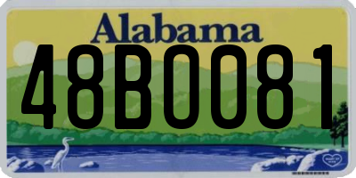 AL license plate 48BO081