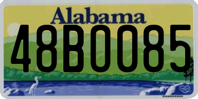AL license plate 48BO085