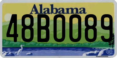 AL license plate 48BO089