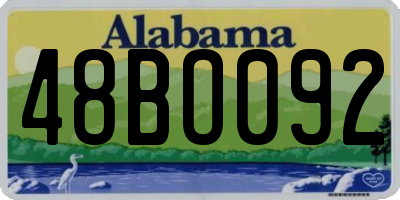 AL license plate 48BO092