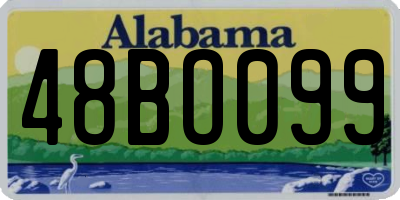 AL license plate 48BO099