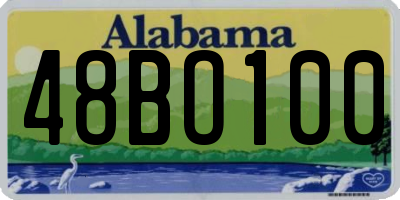 AL license plate 48BO100