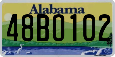AL license plate 48BO102