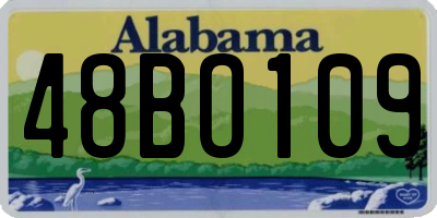 AL license plate 48BO109