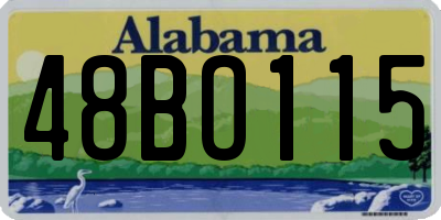 AL license plate 48BO115