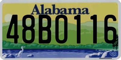 AL license plate 48BO116