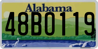 AL license plate 48BO119