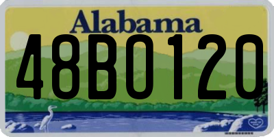 AL license plate 48BO120