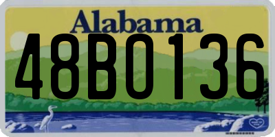 AL license plate 48BO136
