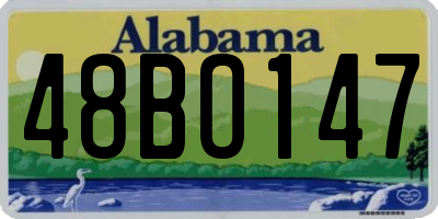 AL license plate 48BO147