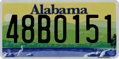AL license plate 48BO151