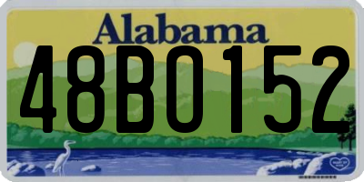 AL license plate 48BO152
