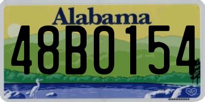 AL license plate 48BO154