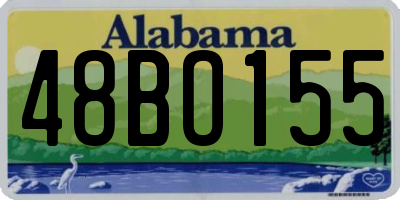 AL license plate 48BO155