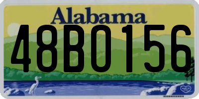AL license plate 48BO156