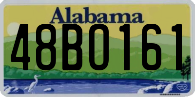 AL license plate 48BO161