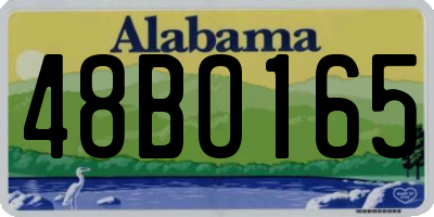 AL license plate 48BO165
