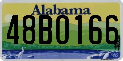 AL license plate 48BO166