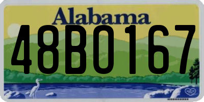 AL license plate 48BO167