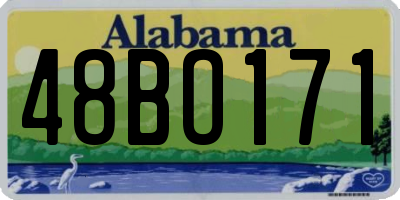 AL license plate 48BO171