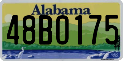 AL license plate 48BO175