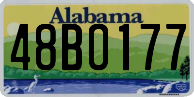 AL license plate 48BO177
