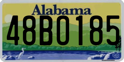AL license plate 48BO185