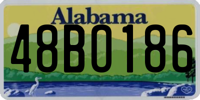 AL license plate 48BO186
