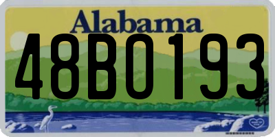 AL license plate 48BO193