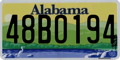 AL license plate 48BO194