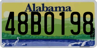 AL license plate 48BO198