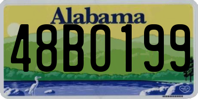 AL license plate 48BO199