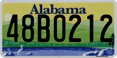 AL license plate 48BO212