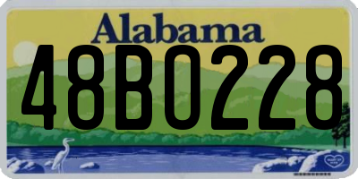 AL license plate 48BO228
