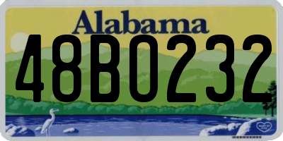 AL license plate 48BO232