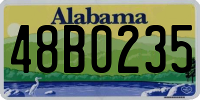 AL license plate 48BO235
