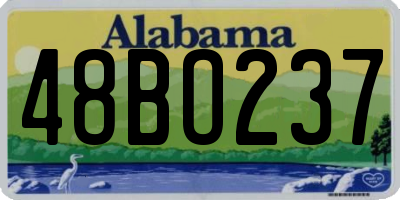 AL license plate 48BO237