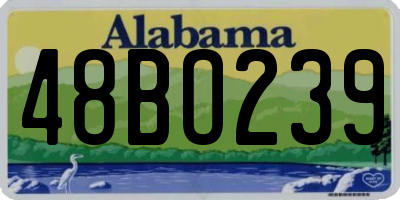 AL license plate 48BO239