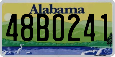 AL license plate 48BO241